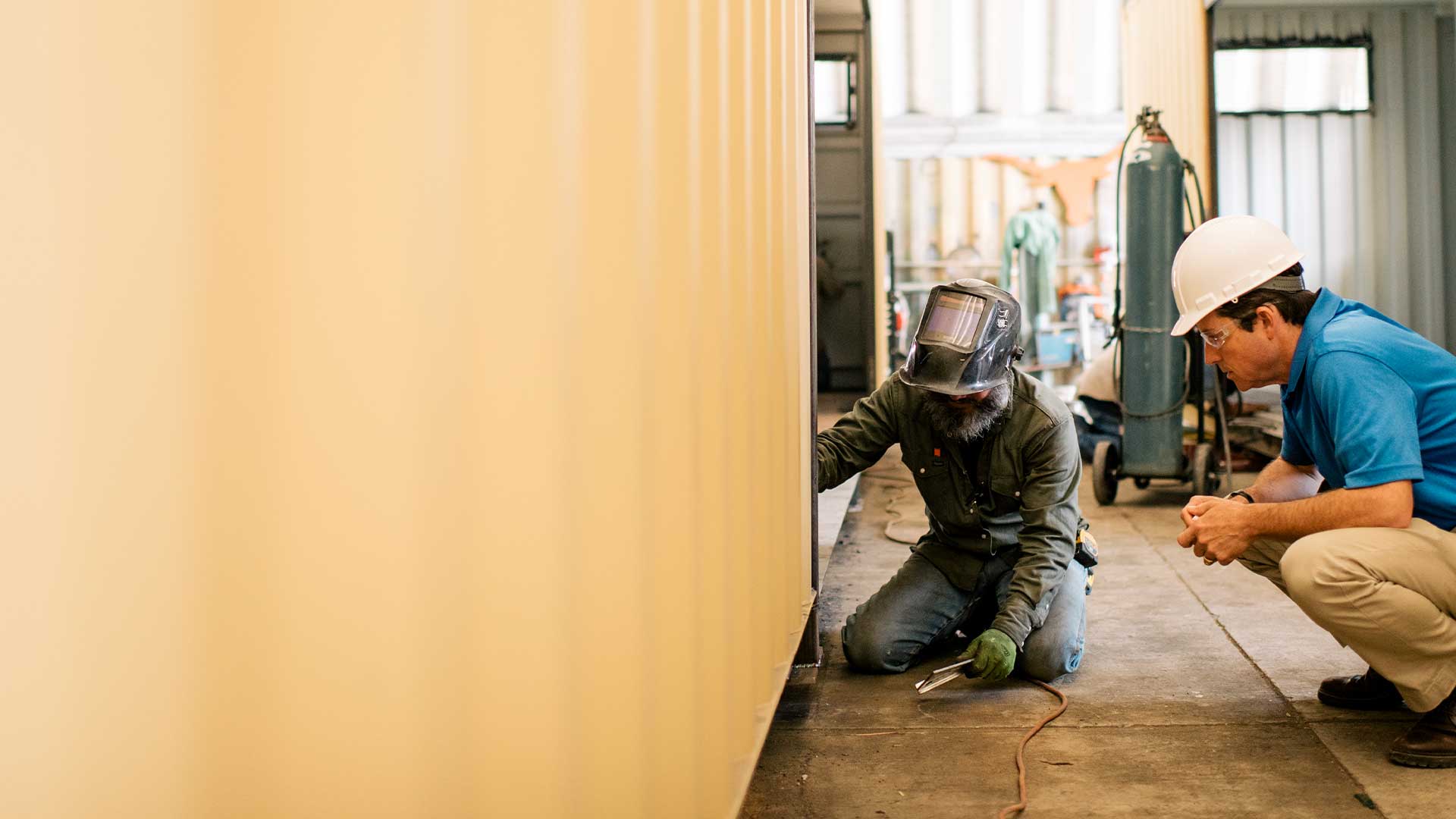 Shipping ContainerBased Burn Buildings in Action Falcon Structures